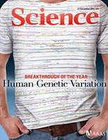 Magazine cover, Science issue from 2007 about genetic mapping